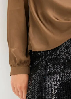 Bluse aus feinem Satin
