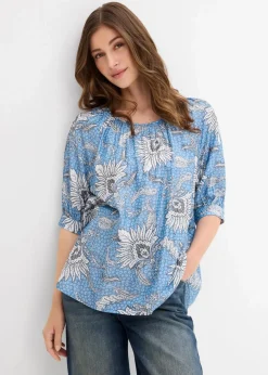 Bluse aus feinem Viskose-Mix
