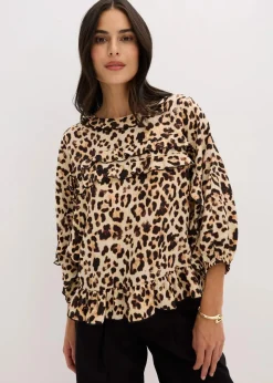 Bluse aus feinem Viskose-Mix