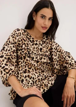 Bluse aus feinem Viskose-Mix