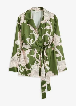 Bluse aus fließendem Satin