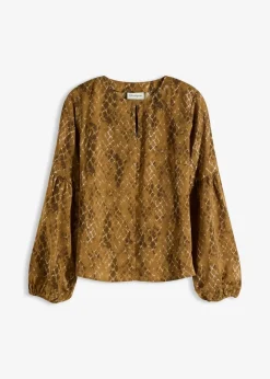 Bluse aus fließendem Satin