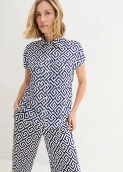 Bluse aus fließender Viskose