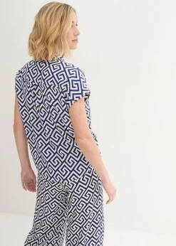 Bluse aus fließender Viskose