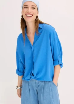 Bluse aus leichtem Crêpe