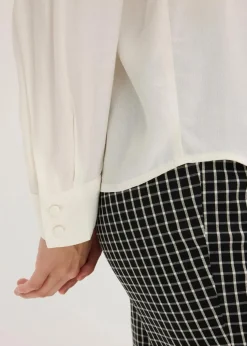 Bluse aus luftigem Crêpe