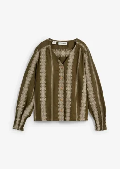 Bluse aus reinem Leinen