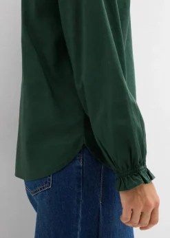 Bluse aus reiner Baumwolle