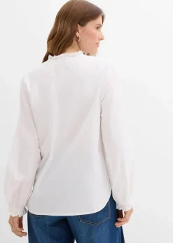 Bluse aus reiner Baumwolle