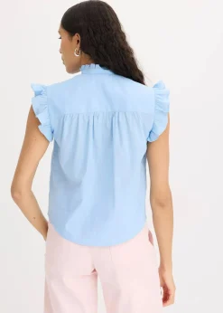 Bluse aus reiner Baumwolle