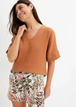 Bluse aus reiner Baumwolle