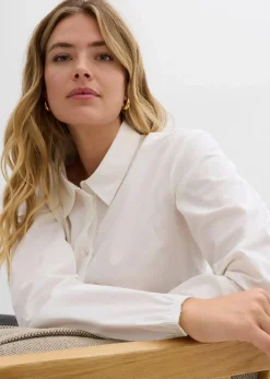 Bluse aus reiner Baumwolle