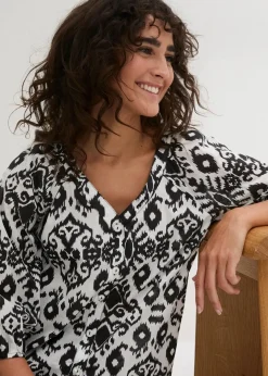 Bluse aus reiner Baumwolle