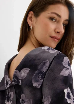 Bluse aus strukturiertem Crêpe
