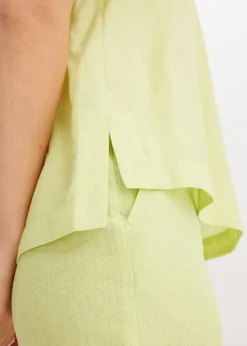 Bluse aus strukturiertem Crinkle