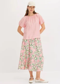 Bluse aus strukturiertem Crinkle