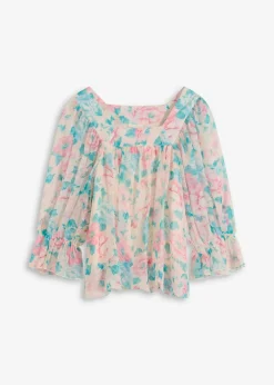 Bluse mit Ballonsaum