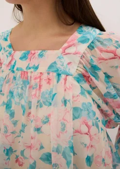 Bluse mit Ballonsaum