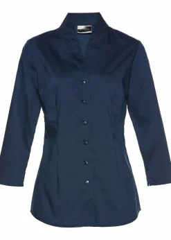 Bluse mit Stehkragen