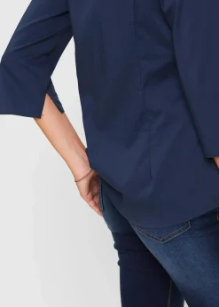 Bluse mit Stehkragen