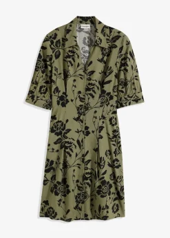 Blusenkleid aus fließender Viskose