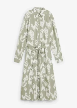 Blusenkleid aus fließender Viskose