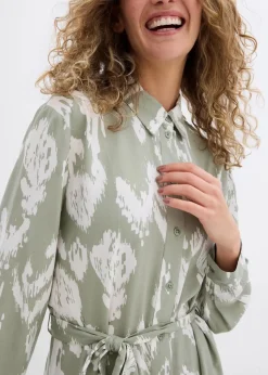 Blusenkleid aus fließender Viskose