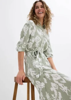 Blusenkleid aus fließender Viskose