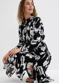 Blusenkleid aus fließender Viskose