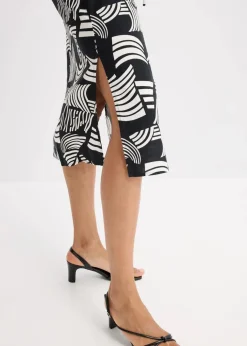 Blusenkleid aus leichtem Leinen-Mix