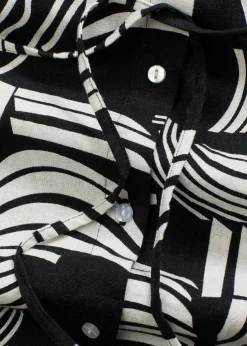 Blusenkleid aus leichtem Leinen-Mix