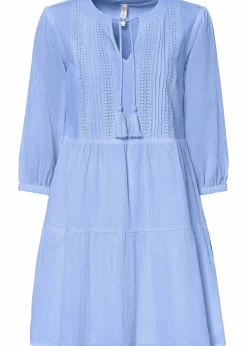 Blusenkleid aus reiner Baumwolle