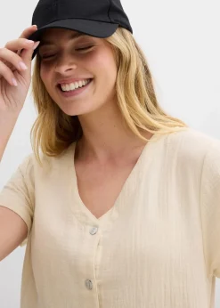 Blusenkleid aus softem Musselin