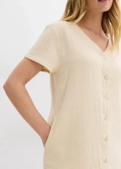 Blusenkleid aus softem Musselin