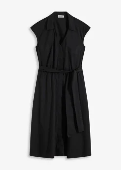 Blusenkleid mit Bindegürtel