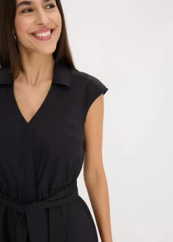 Blusenkleid mit Bindegürtel