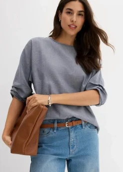 Blusenshirt aus reiner Baumwolle