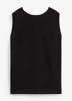 Blusentop aus Crinkle-Viskose-Mix