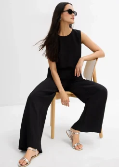 Blusentop aus Crinkle-Viskose-Mix