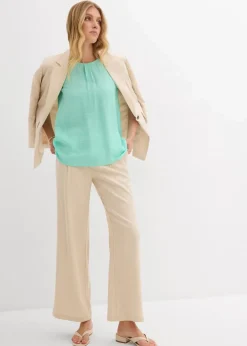 Blusentop aus fließendem Viskose-Mix