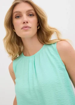 Blusentop aus fließendem Viskose-Mix