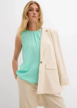 Blusentop aus fließendem Viskose-Mix