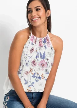 Blusentop aus fließender Viskose