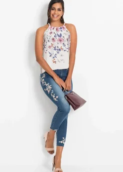 Blusentop aus fließender Viskose