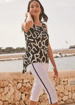 Blusentop aus fließender Viskose