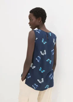 Blusentop aus fließender Viskose