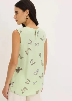 Blusentop aus fließender Viskose