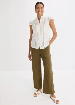 Blusentop aus reiner Baumwolle