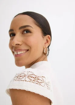 Blusentop aus reiner Baumwolle