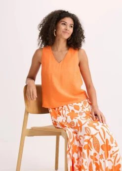 Blusentop aus softem Viskose-Mix